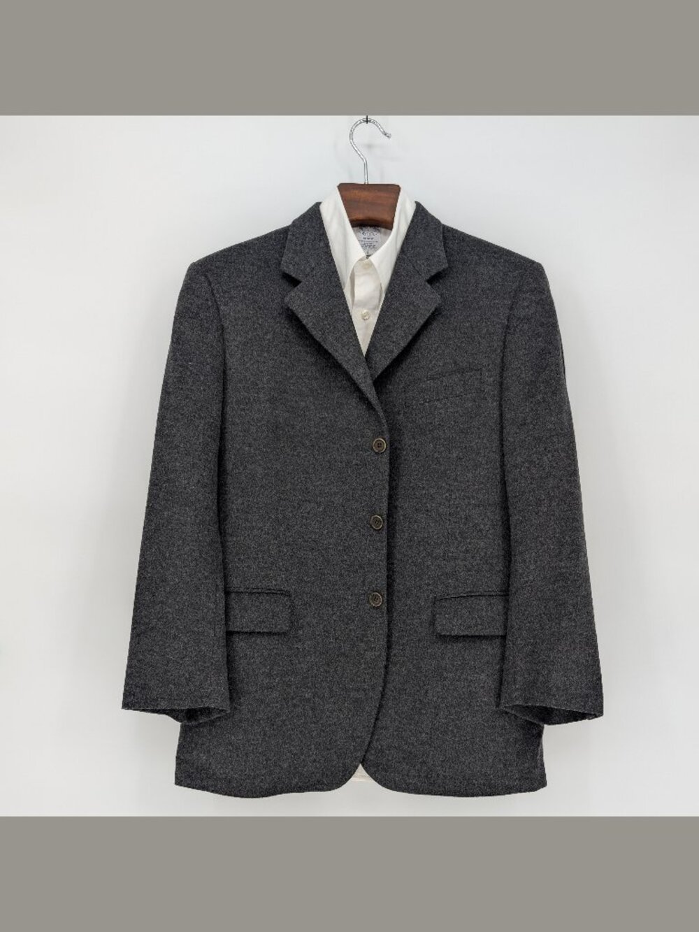 Zanieri Italian Cashmere Blend Blazer 42R Gray Gaenslen & Volter